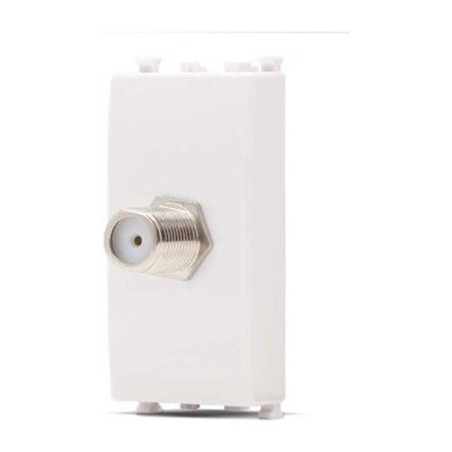 MT DISTRIBUZIONE GEM-F625BI GEM 1P WHITE SATELLITE SOCKET