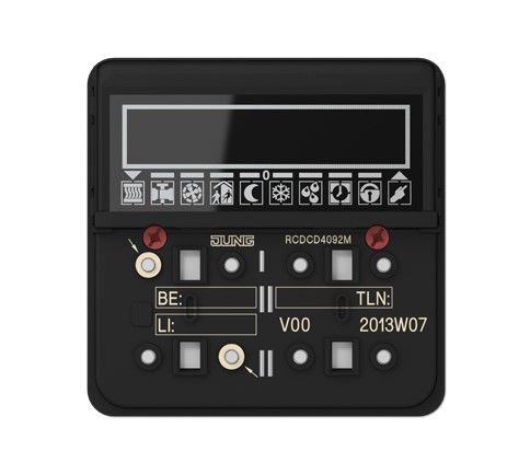 JUNG RCDCD4092M Compact KNX environmental controller - with OLED display and 2 buttons - mod. CD500