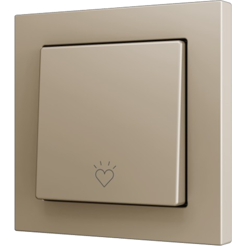 ZENNIO ZS551PB1CC ZS55. Simple Soft push button for 1 binary input 5