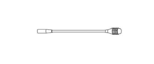 PASO MC132-V Dynamic stem microphone for emergency bases EN 54-16