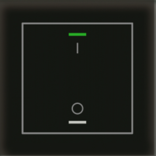 MDT BE-GTL1TS.B1S Glass Light button, T+T degrees, black, ser.on/off