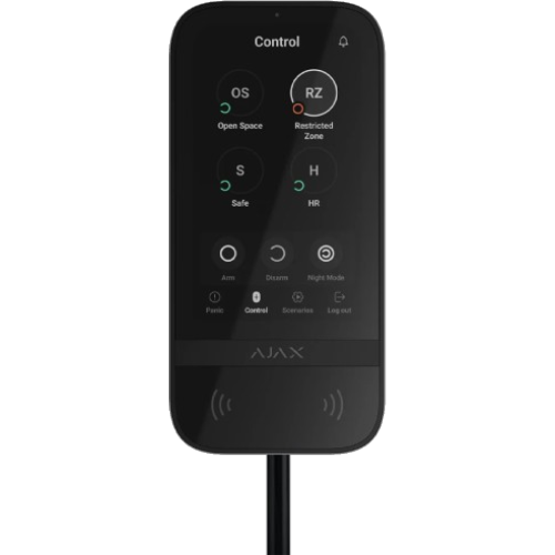 143607 Ajax Superior KeyPad TouchScreen Fibra ASP black