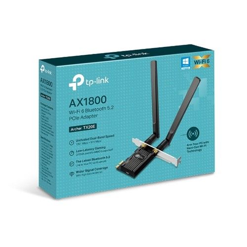 TP LINK ARCHER TX20E AX1800 DUALBAND WIFI6 PCI ADAPTER - Adapters for