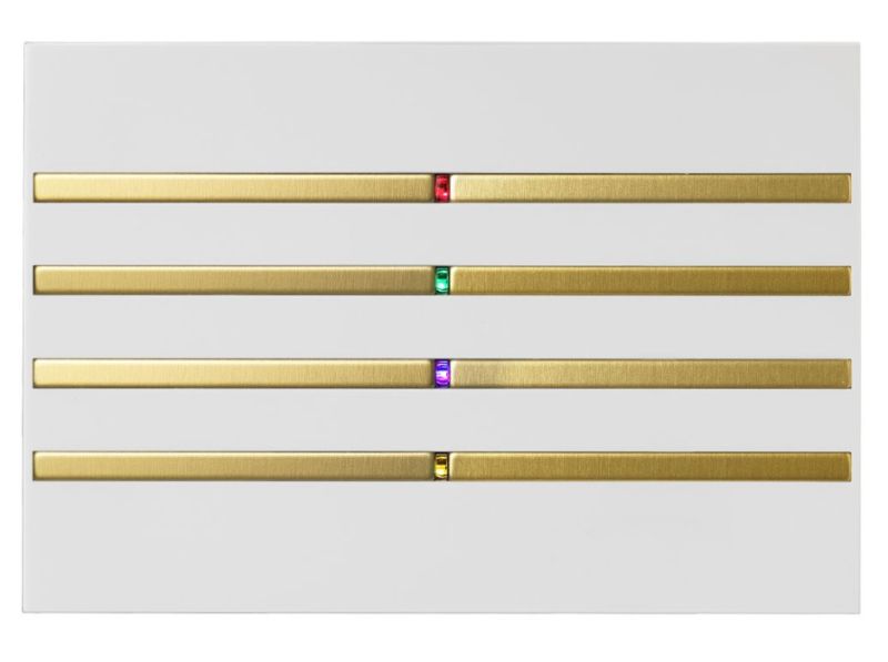 BLUMOTIX BX-F-RKW-GOLD QUBIK SENSITIVE Keyboard Cover ABS 120X80 8 Buttons White