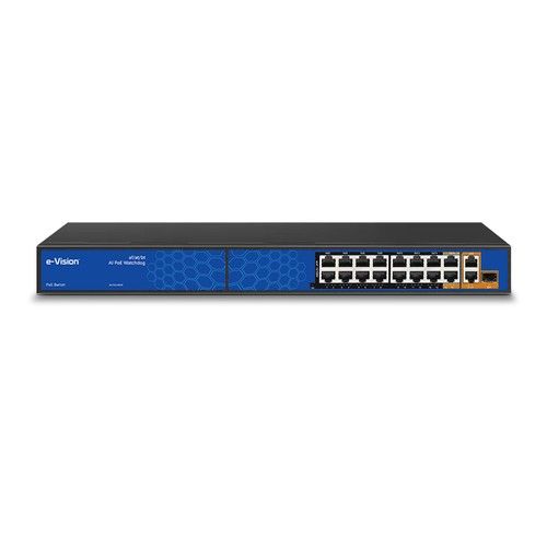 ELMO SW03 Industrial PoE switch with 15 Megabit PoE+ ports