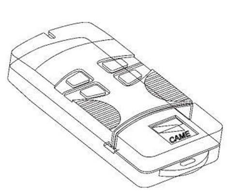 CAME SPARE PARTS 119RIR330 TOP-264M TRANSMITTER SHELL