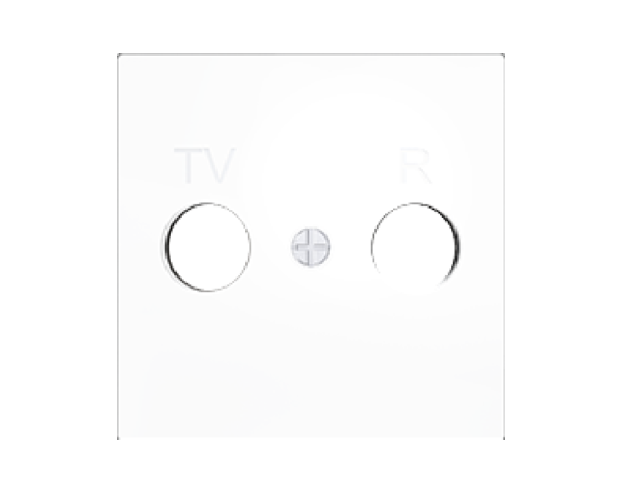 ZENNIO 830001509 ZS55 TV-R/SAT socket cover, matt white