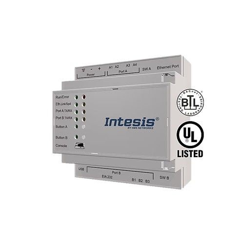 INTESIS INBACMBM1000200 Modbus TCP&RTU Master to BACnet IP&MSTP Server Gat