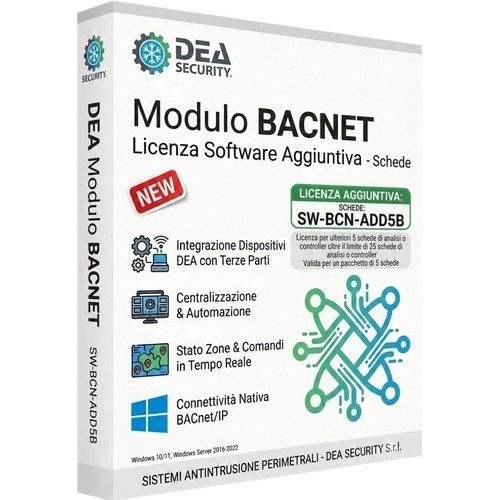 DEA SW-BCN-ADD5B Licenza per ulteriori 5 schede di analisi o contro