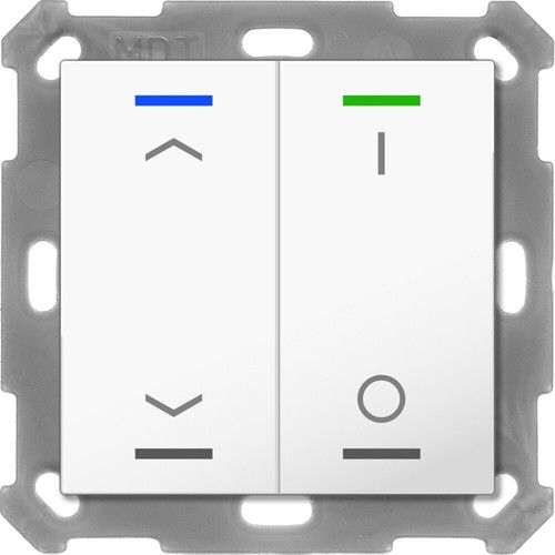 MDT RF-TAL55T202.C1S RF KNX+ Taster Light 55 2T, Secure, +T, b.brill.