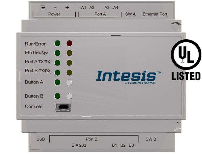 INTESIS INMBSPAN016O000 Panasonic ECOi- ECOg and PACi systems to Modbus TCP/RTU Interface - 16 units