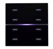 EELECTRON 9025GL08B03 RGB DOUBLE GLASS - 8CH - BLACK