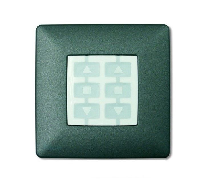 NICE WSG Placca a parete quadrata, grafite 10 Pezzi 