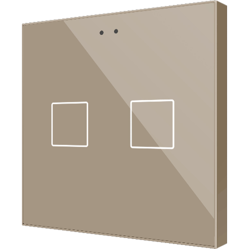 ZENNIO ZVIFR2C FLAT RGB 2. CAPACITIVE GLASS BUTTON -