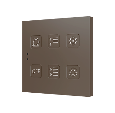 ZENNIO ZVITR6M Tecla RGB 6. PC-ABS Capacitive push button - 6 but