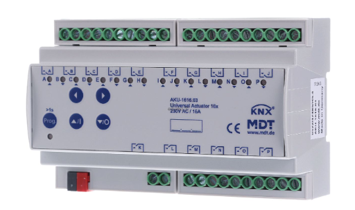 MDT AKU-1616.03 Universal 16-fold shutter or sun shade actuator for home automation