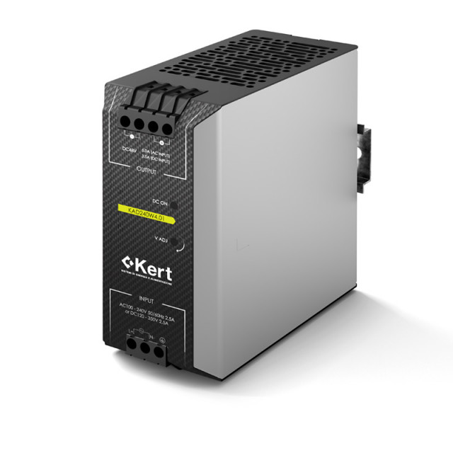 KERT KAD240W4.01 48Vdc 5A. 240W industrial power supply GEL coating protection
