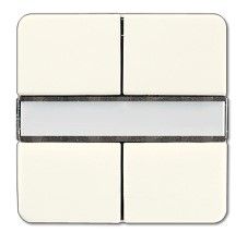 JUNG 2072NABS Sensore a tasti 2 canali- standard per Accoppiatore bus 2070U radiotrasmettitore a parete 40 FW- bianco