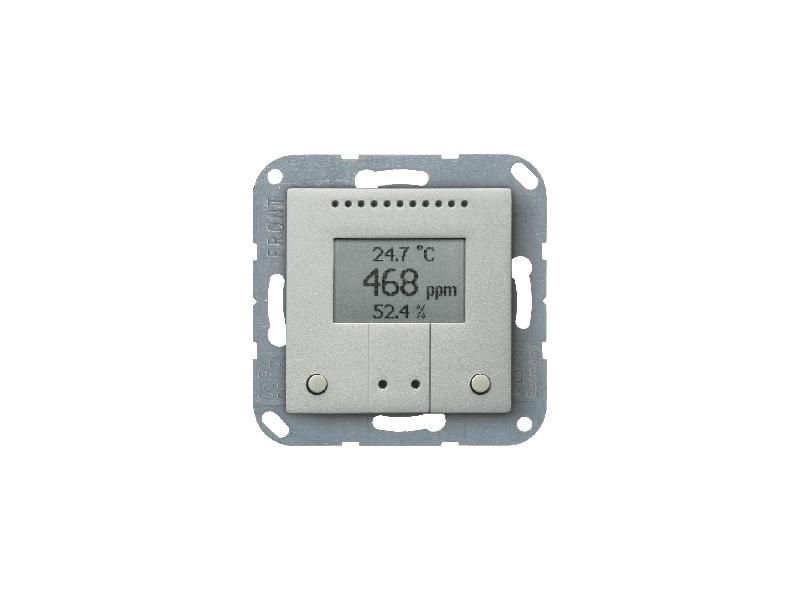 ELSNER 70240 KNX AQS/TH-B-UP- alu KNX Sensor CO2- Temp.- Humidi