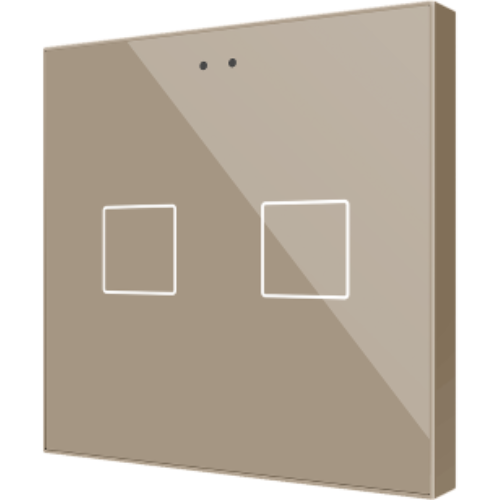 ZENNIO ZVIF2V2C Flat 2 v2. Glass capacitive push button with tempe