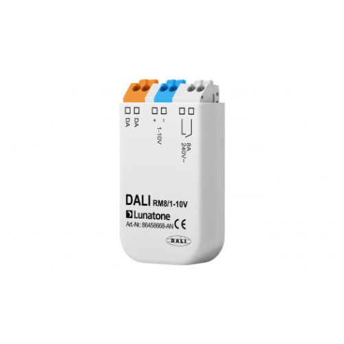 LUNATONE 86458668-AN Converter DALI to 1-10V 1mA, off with Relay 8A, el