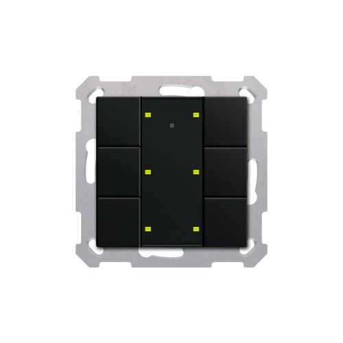 MDT RF-TA55A606.01 KNX RF button 6f. +act. , black op.