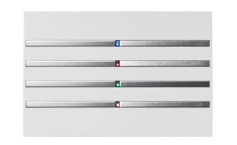 BLUMOTIX BX-RKW-SILVER QUBIK KNX multifunction keyboard in rectangular ABS