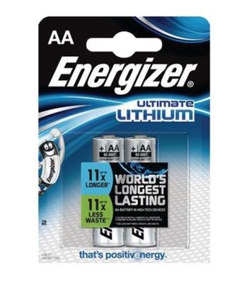 TKH SECURITY 003923 Batteria al litio 1,5 V AA (L91) Batteria al litio Penlight AA 1,5 V (blister da 2)