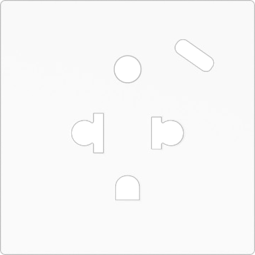 ZENNIO ZS55CEUA1USW ZS55. Euro-American socket cover with USB C 55x55
