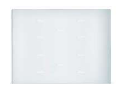 EELECTRON 9025GL310A01 GLASS - 3 MODULES - 10 CH. WHITE