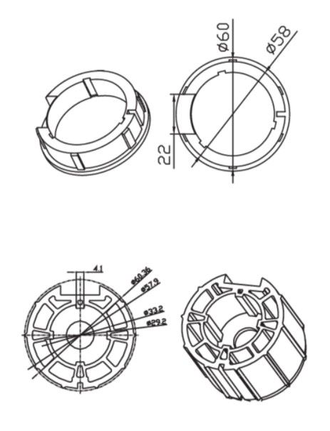 CAME 001YK5115S OGIVA DEPRAT 62x0.6mm SHUTTER