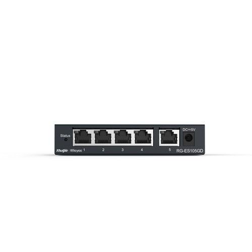 RUIJIE RG-ES105GD 5-Port Gigabit unmanaged Switch, 5 Gigabit RJ45 Po