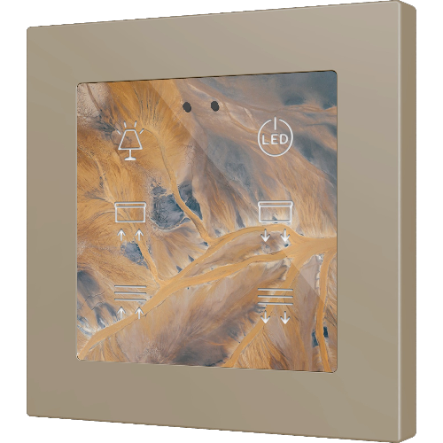 ZENNIO ZVIFR70X6C360 Flat RGB 70 X6. 70x70 glass capacitive button