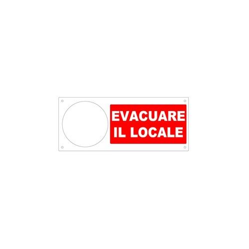 RIELLO FIRE 4437559 CPSEVAC Pannello per sirena EVACUARE IL LOCALE con