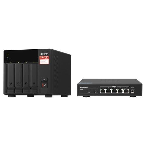 QNAP TS-473A-SW5T BUNDLE TS-473A-8G + QSW-1105-5T
