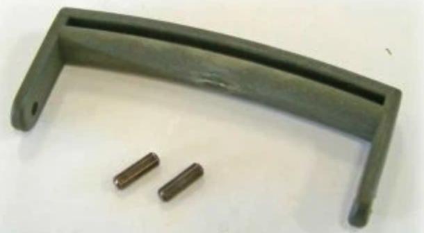 GT LINE KIN.0465 Maniglia, verde, rivestimento in gomma nero (mod.