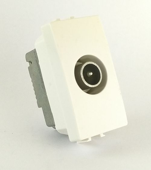MAPAM 534B Joy 534B White Passante TV Socket