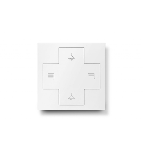 LUNATONE 86459793-W16-2-INT configurable 4 button switch plate white RAL9016,
