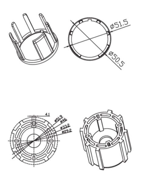CAME 001YK5134S DEPRAT 53x0.6mm SHUTTER WARHEAD