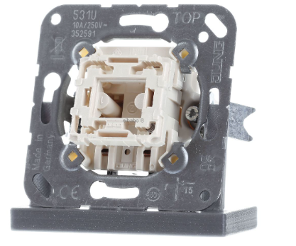 JUNG 531U BUTTON 10 AX 250 V 1 P NO