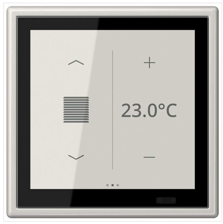 JUNG LS459D1SLG KNX LS TOUCH environmental controller with single plate