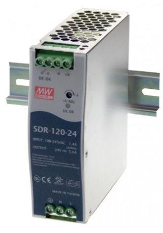 MEANWELL SDR-120-24 SDR-120-24 AC/DC Slim DIN RAIL