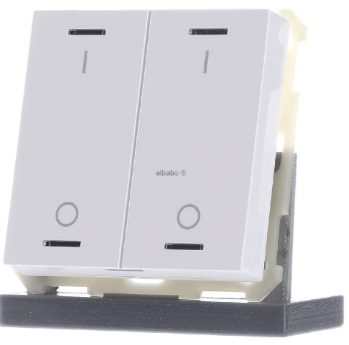 MDT BE-TAL63T2.01 KNX Button Light 63 2 times, RGBW, with temperature sensor, high-gloss studio white
