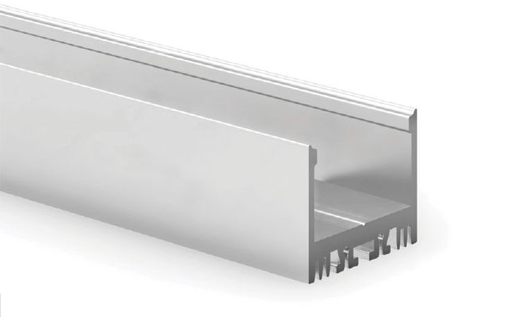 LEDCO PR230 PROFILO INCASSO A SCOMPARSA 32mm 2MT. ANODIZZATO