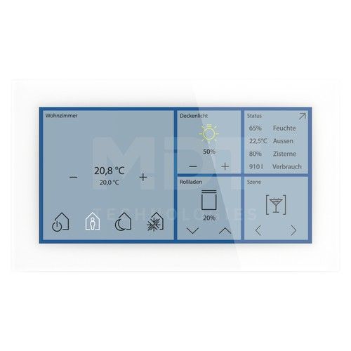 MDT BE-GTS06TW.01S 6-inch Smart secure KNX keyboard, glass, white