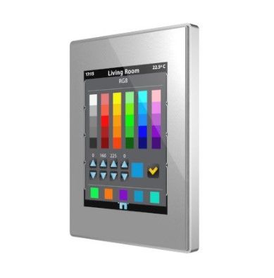 ZENNIO ZVI-Z41PRO-S Touch Z41 Pro, cornice alluminio argento