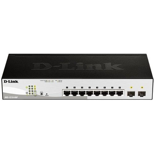 D-LINK DGS-1210-08P/E GIGABIT DESKTOP POE SMART SWITCH