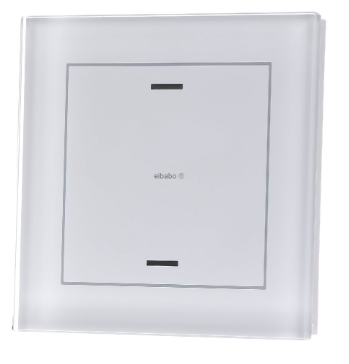 MDT BE-GTL1TW.01 EIB, KNX, II Lite 1-fold glass button, RGBW, neutral, with temperature sensor, white