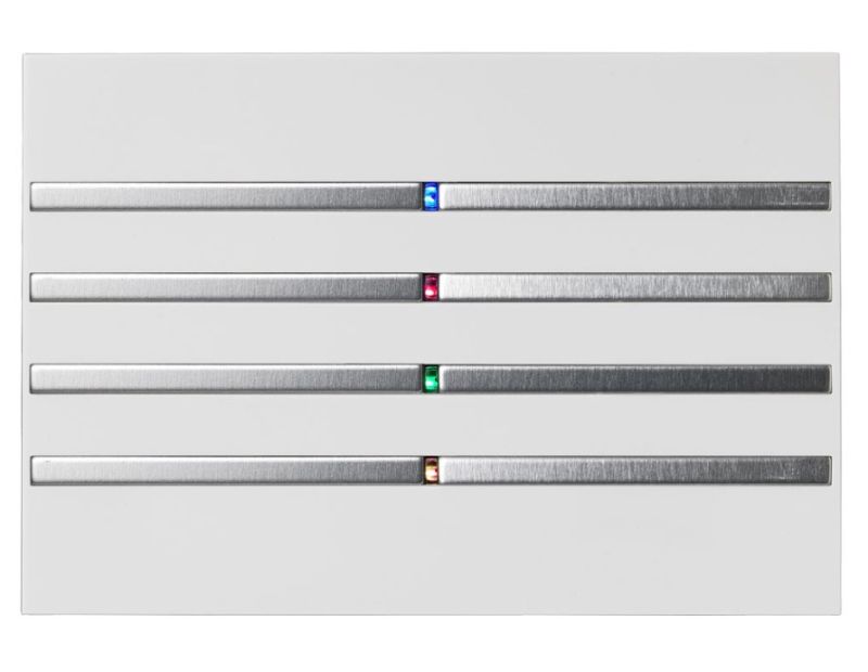 BLUMOTIX BX-F-RKW-CHROME QUBIK SENSITIVE Keyboard Cover ABS 120X80 8 Buttons White