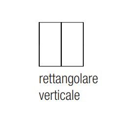 EKINEX EK-TRV-F Pack of 2 FF series rectangular vertical buttons in NTM